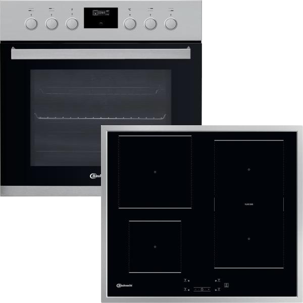 Bauknecht HEKO F300 - Set bestehend aus Einbauherd HIS3 EI8V2 IN und Induktionskochfeld BU 1760C FT, 60 cm